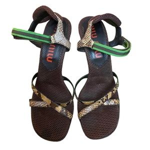 Vintage 90s Miu Miu Sandals